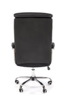Scaun de birou directorial tapitat cu piele ecologica, Helder Negru, l66xA71xH113-120 cm (3)