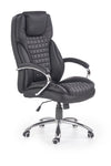 Scaun de birou directorial tapitat cu piele ecologica, King Negru, l67xA76xH116-124 cm (1)