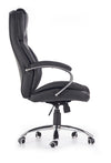 Scaun de birou directorial tapitat cu piele ecologica, King Negru, l67xA76xH116-124 cm (2)