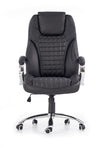 Scaun de birou directorial tapitat cu piele ecologica, King Negru, l67xA76xH116-124 cm (4)