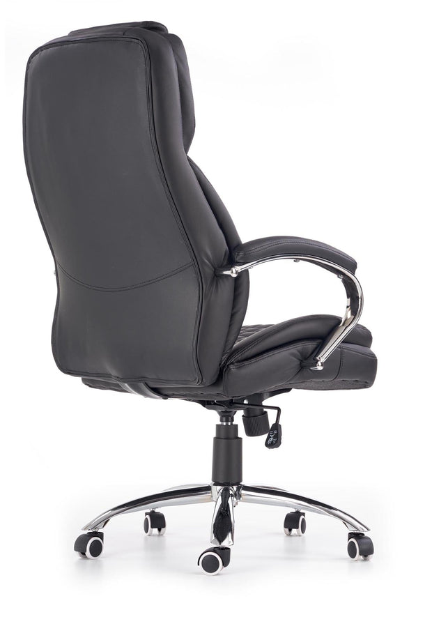 Scaun de birou directorial tapitat cu piele ecologica, King Negru, l67xA76xH116-124 cm (7)