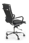 Scaun de birou directorial, tapitat cu piele ecologica Mantas Black, l55xA66xH108-118 cm (1)