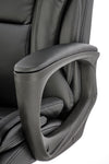 Scaun de birou directorial tapitat cu piele ecologica, Mario Negru, l67xA75xH114-124 cm (6)