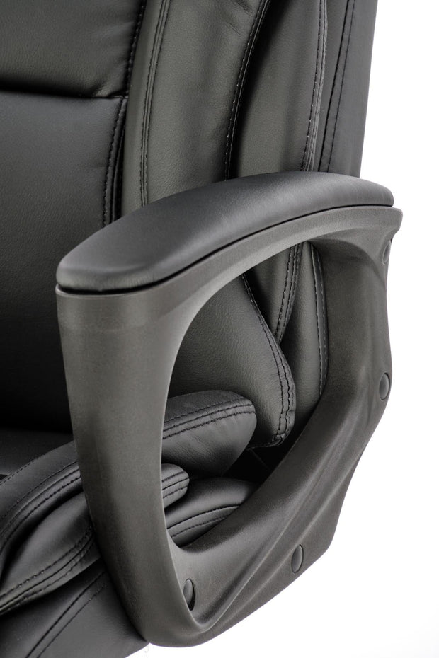 Scaun de birou directorial tapitat cu piele ecologica, Mario Negru, l67xA75xH114-124 cm (6)