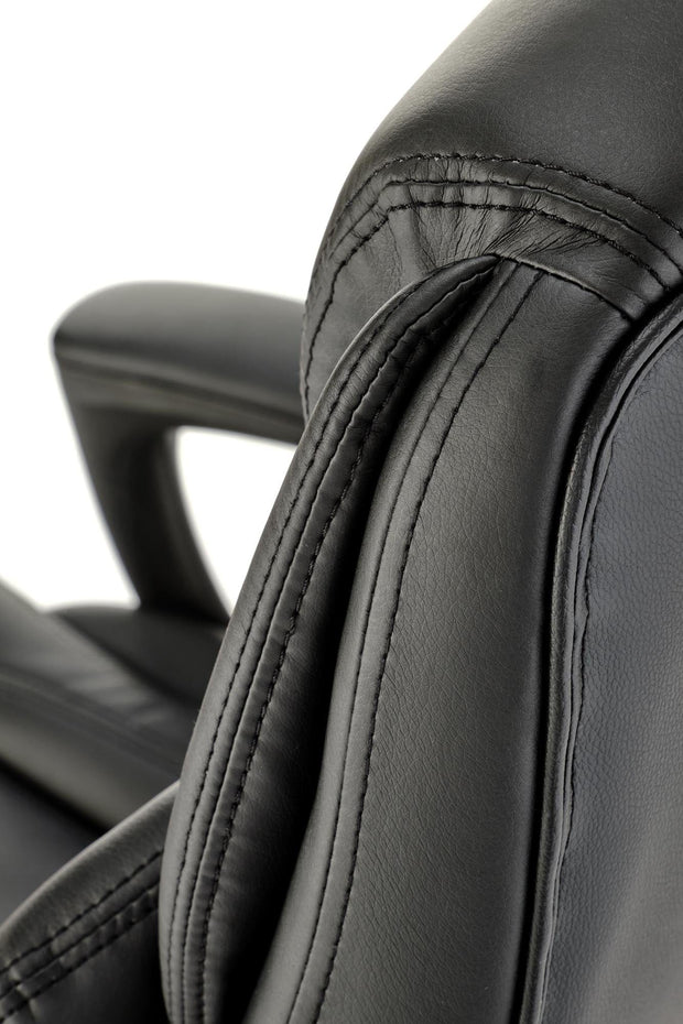 Scaun de birou directorial tapitat cu piele ecologica, Mario Negru, l67xA75xH114-124 cm (7)