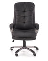 Scaun de birou directorial tapitat cu piele ecologica Persius Negru, l66xA72xH114-124 cm (3)