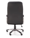 Scaun de birou directorial tapitat cu piele ecologica Persius Negru, l66xA72xH114-124 cm (5)
