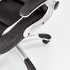 Halmar Scaun de birou directorial tapitat cu piele ecologica, Saverio Negru, l67xA65xH112-120 cm