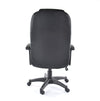 Scaun de birou directorial tapitat cu piele ecologica si stofa Qwin-019 Negru, l61xA50xH112-122 cm (5)
