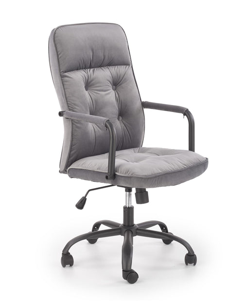 Halmar Scaun de birou directorial tapitat cu stofa, Colide Gri, l62xA62xH102-110 cm