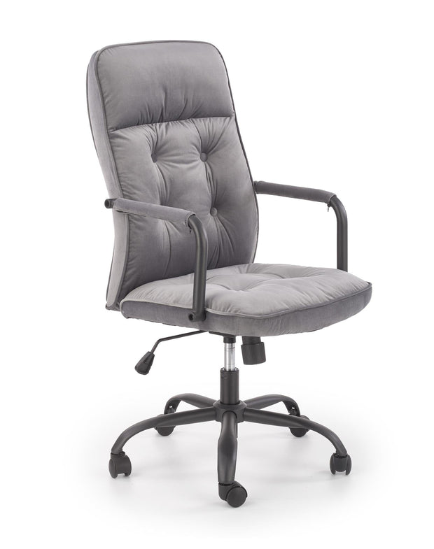 Halmar Scaun de birou directorial tapitat cu stofa, Colide Gri, l62xA62xH102-110 cm
