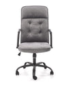 Halmar Scaun de birou directorial tapitat cu stofa, Colide Gri, l62xA62xH102-110 cm
