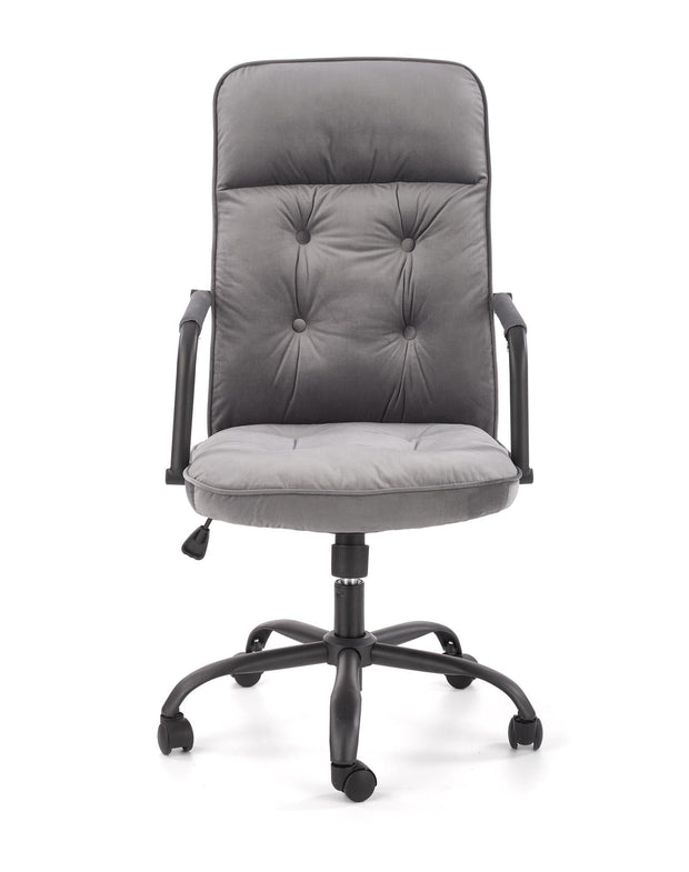 Halmar Scaun de birou directorial tapitat cu stofa, Colide Gri, l62xA62xH102-110 cm
