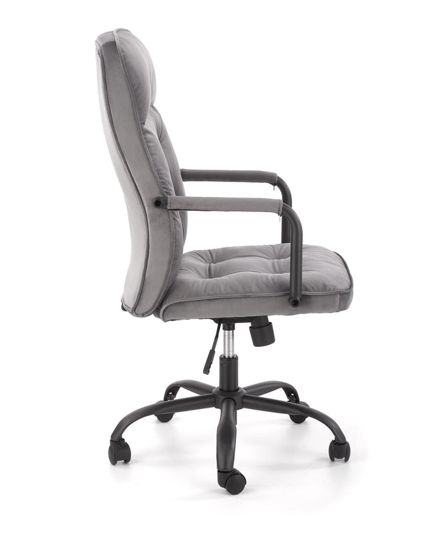 Halmar Scaun de birou directorial tapitat cu stofa, Colide Gri, l62xA62xH102-110 cm