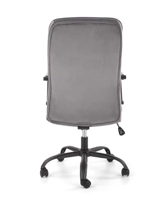 Scaun de birou directorial tapitat cu stofa, Colide Gri, l62xA62xH102-110 cm (4)