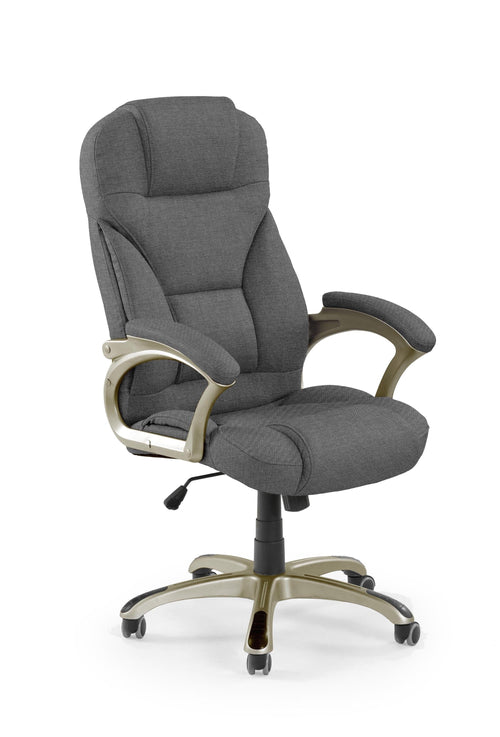 Scaun de birou directorial, tapitat cu stofa Derron 2 Gri Inchis, l67xA70xH112-119 cm