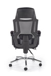 Scaun de birou directorial tapitat cu stofa Freed Negru / Gri, l61xA60xH116-123 cm (7)
