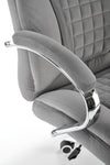 Scaun de birou directorial tapitat cu stofa, King 2 Velvet Gri, l67xA76xH116-124 cm (6)