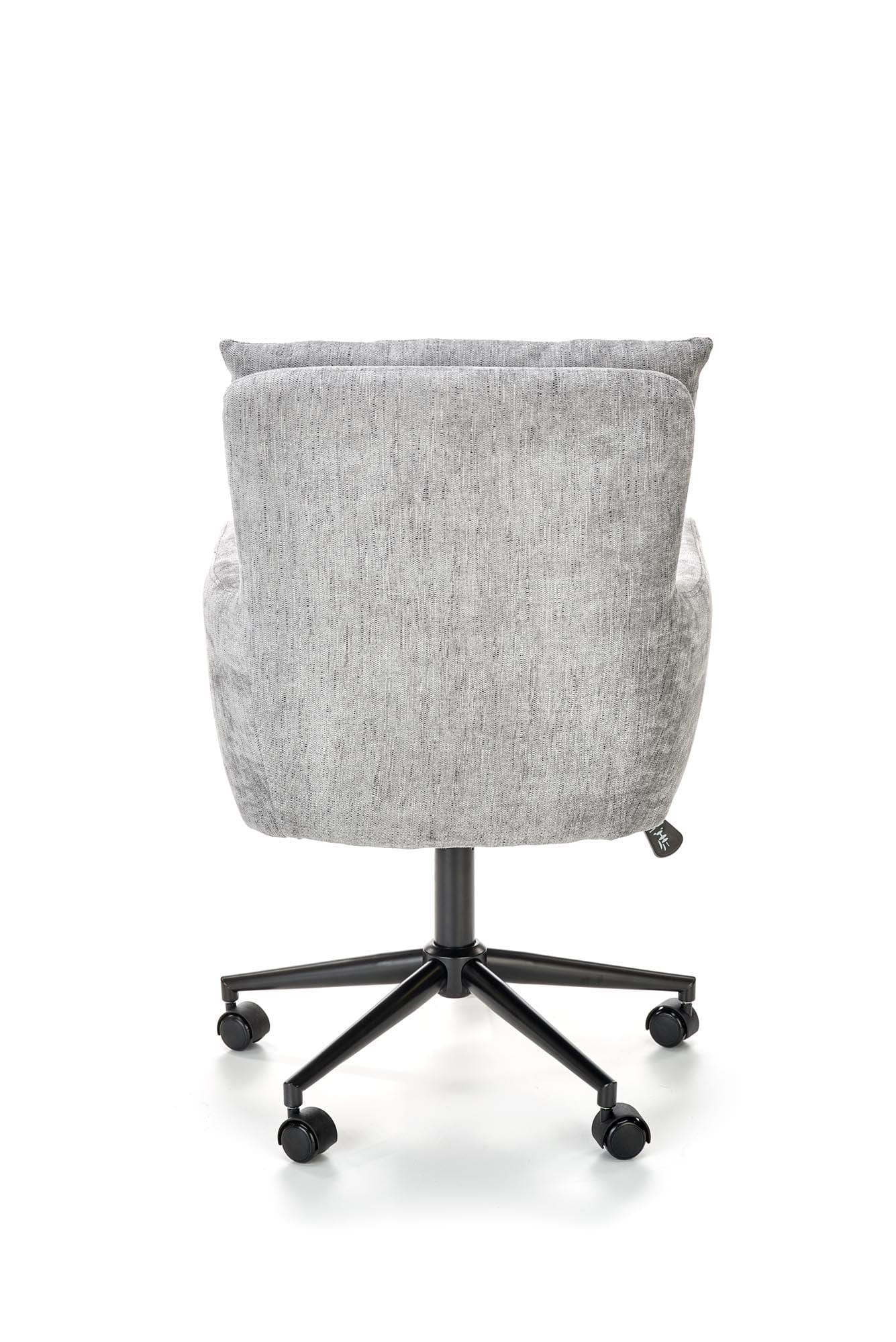 Halmar Scaun de birou ergonomic tapitat cu stofa, Florante Gri Deschis / Negru, l59xA70xH92-102 cm