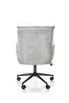 Halmar Scaun de birou ergonomic tapitat cu stofa, Florante Gri Deschis / Negru, l59xA70xH92-102 cm