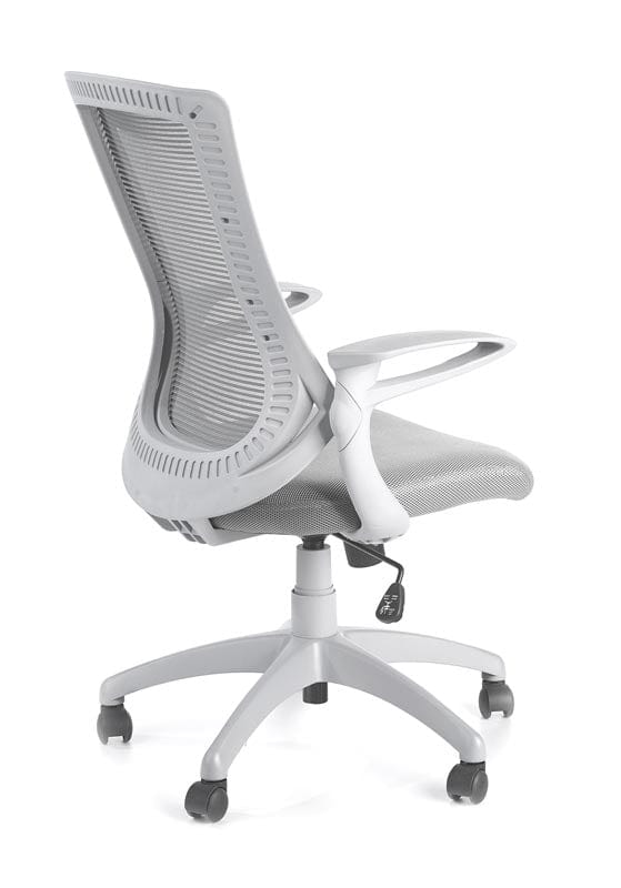Scaun de birou ergonomic tapitat cu stofa Ignus Gri / Gri deschis, l66xA63xH104-114 cm (1)
