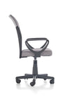 Scaun de birou pentru copii tapitat cu stofa, Tamitha Gri / Negru, l52xA59xH81-91 cm (2)