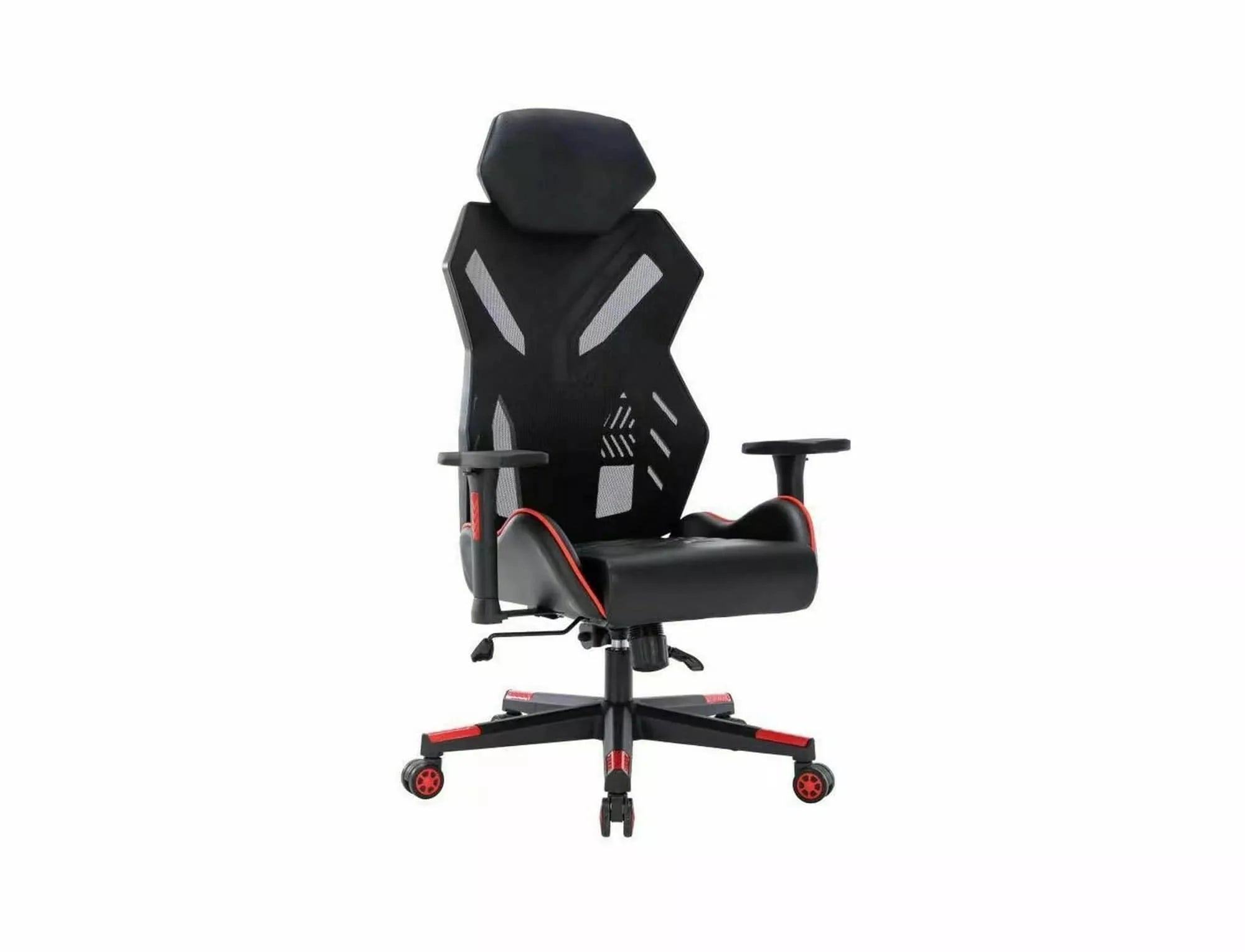 Scaun de birou tapitat cu piele ecologica, Revolt Negru, l67xA51xH120 cm