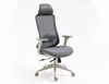 Scaun de birou tapitat cu stofa, Ergon Gri, l64xA49-54xH112 cm