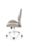 Halmar Scaun de birou tapitat cu stofa Fabrizio Gri / Alb, l54xA58xH101-111 cm