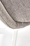 Halmar Scaun de birou tapitat cu stofa Fabrizio Gri / Alb, l54xA58xH101-111 cm