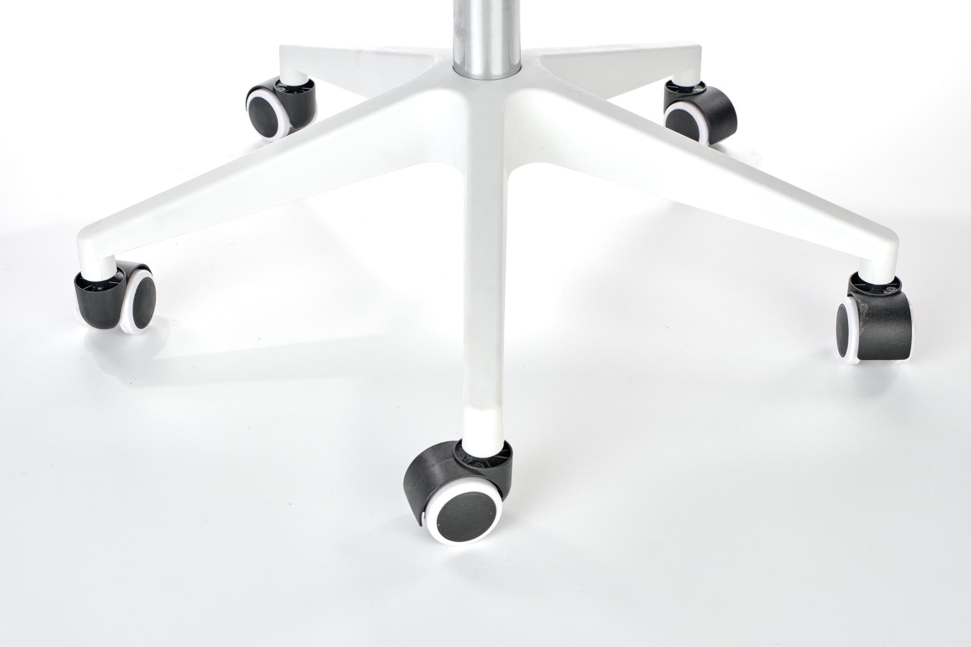 Halmar Scaun de birou tapitat cu stofa Fabrizio Gri / Alb, l54xA58xH101-111 cm