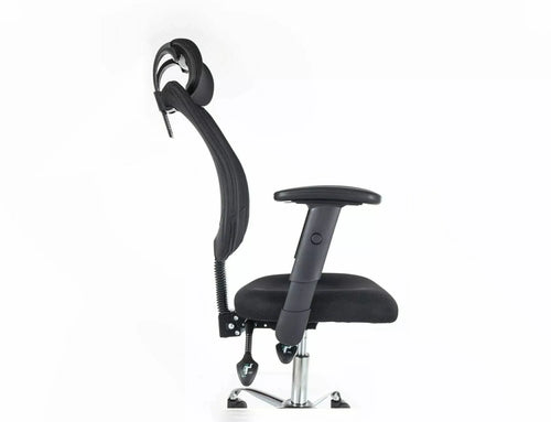 Scaun de birou tapitat cu stofa, Q-118R Gri / Argintiu, l60xA44xH115 cm (1)