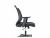 Scaun de birou tapitat cu stofa, Q-320R Negru, l60xA44xH93 cm (2)