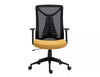 Scaun de birou tapitat cu stofa, Q-330 Galben / Negru, l62xA48xH103 cm (1)