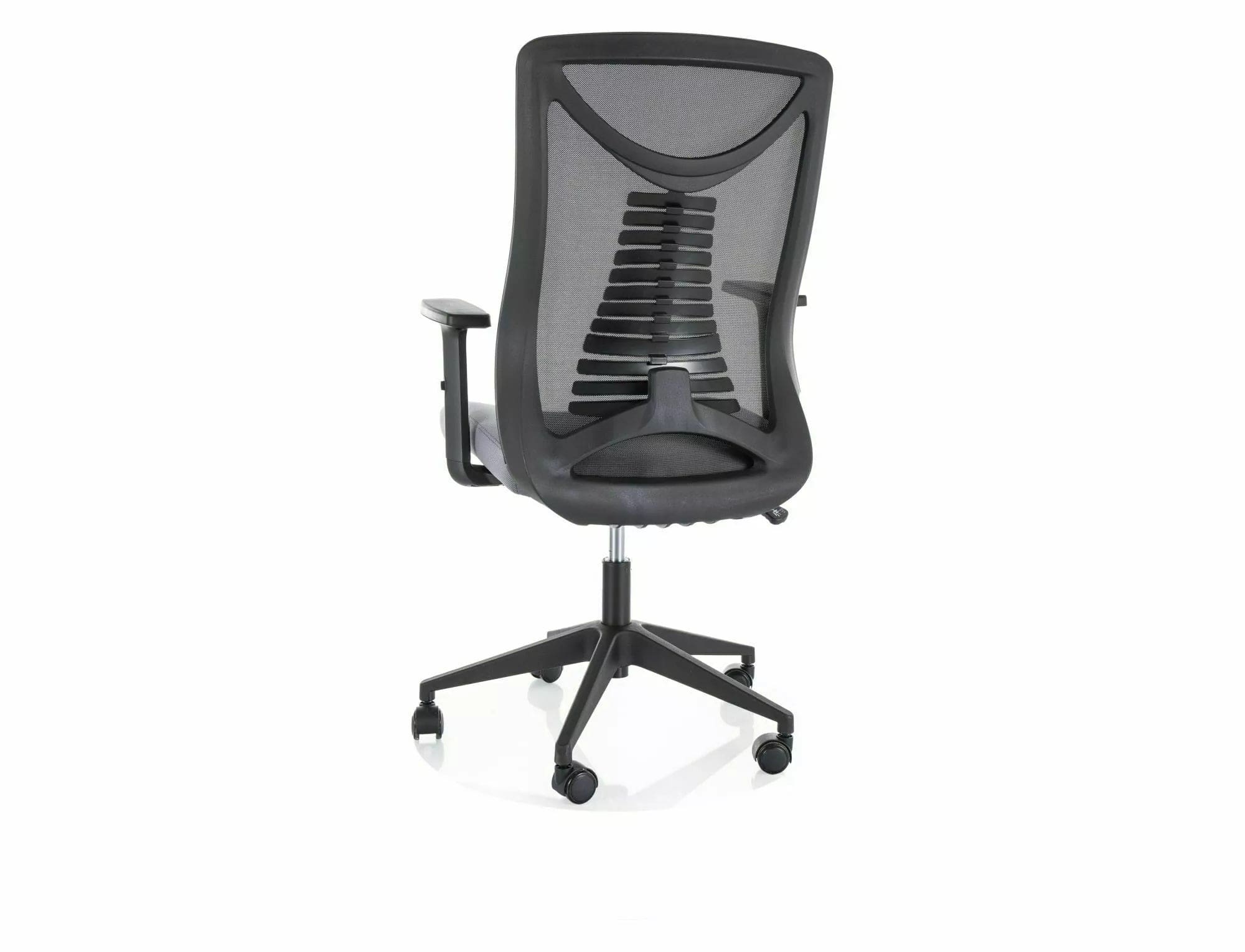 Scaun de birou tapitat cu stofa, Q-330R Gri / Negru, l62xA48xH103 cm (1)