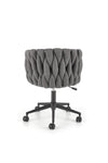 Scaun de birou tapitat cu stofa, Talon Gri, l55xA60xH75-85 cm (1)