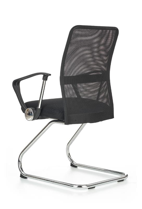 Scaun de birou tapitat cu stofa Vidar Skid Negru, l58xA60xH97 cm (2)