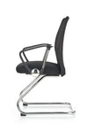 Scaun de birou tapitat cu stofa Vidar Skid Negru, l58xA60xH97 cm (3)