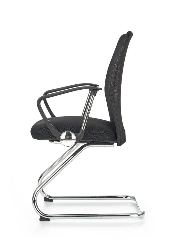 Scaun de birou tapitat cu stofa Vidar Skid Negru, l58xA60xH97 cm (3)