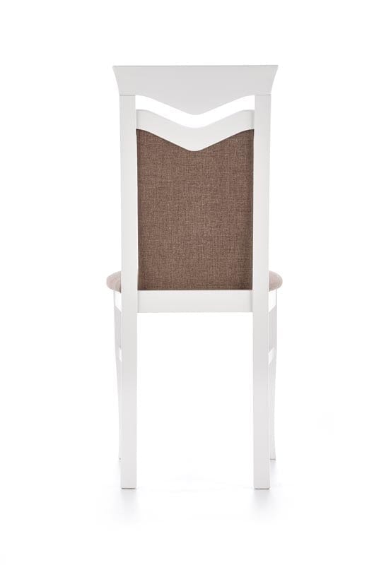 Halmar Scaun din lemn de fag tapitat cu stofa Cinco Alb / Gri, l44xA43xH96 cm
