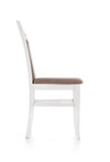 Halmar Scaun din lemn de fag tapitat cu stofa Cinco Alb / Gri, l44xA43xH96 cm