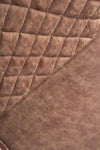 Halmar Scaun din pal tapitat cu piele ecologica si picioare metalice Kai-265 Maro / Stejar Honey / Negru, l43xA58xH94 cm