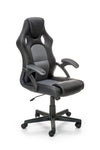 Halmar Scaun gaming tapitat cu piele ecologica, Berkant Gri / Negru, l62xA63xH108-117 cm