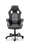 Halmar Scaun gaming tapitat cu piele ecologica, Berkant Gri / Negru, l62xA63xH108-117 cm