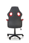 Halmar Scaun gaming tapitat cu piele ecologica, Berkant Rosu / Negru,  l62xA63xH108-117 cm