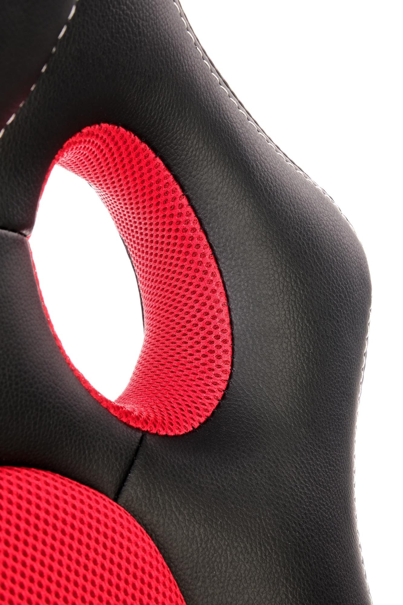 Halmar Scaun gaming tapitat cu piele ecologica, Berkant Rosu / Negru,  l62xA63xH108-117 cm