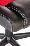 Halmar Scaun gaming tapitat cu piele ecologica, Berkant Rosu / Negru,  l62xA63xH108-117 cm