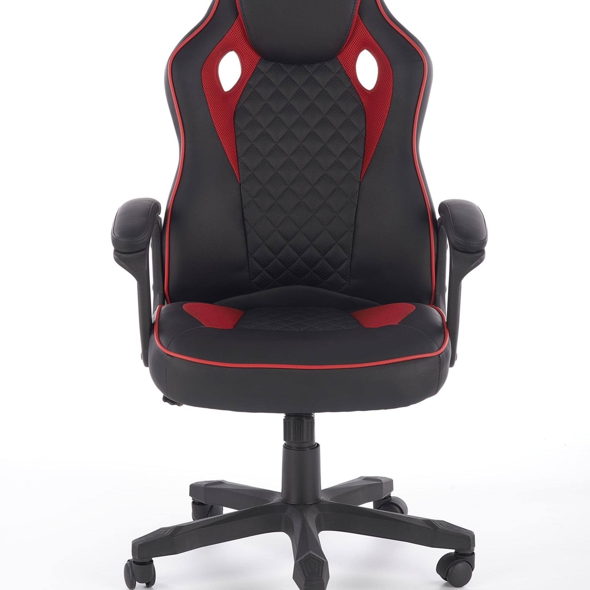 Halmar Scaun gaming, tapitat cu piele ecologica Sanne Negru / Rosu, l64xA70xH110-118 cm