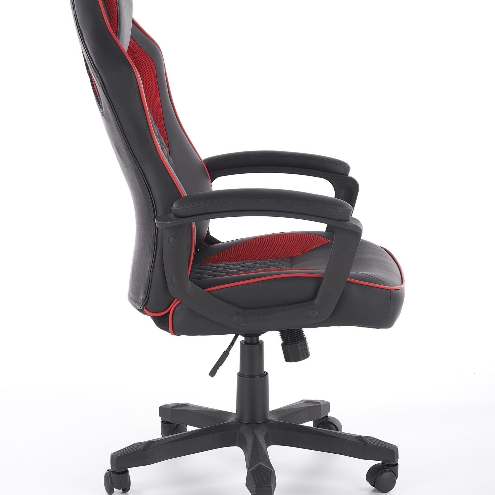 Halmar Scaun gaming, tapitat cu piele ecologica Sanne Negru / Rosu, l64xA70xH110-118 cm
