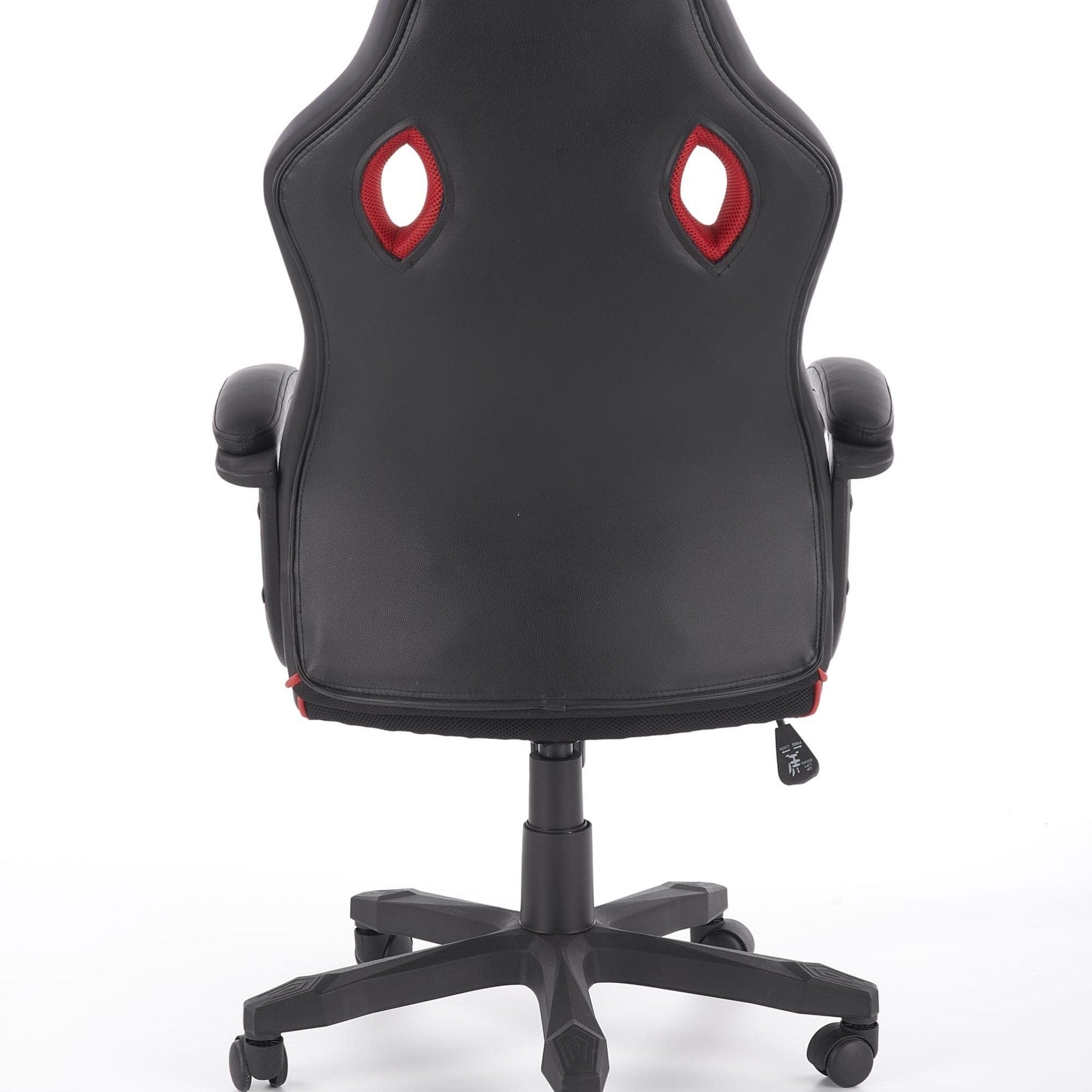 Halmar Scaun gaming, tapitat cu piele ecologica Sanne Negru / Rosu, l64xA70xH110-118 cm